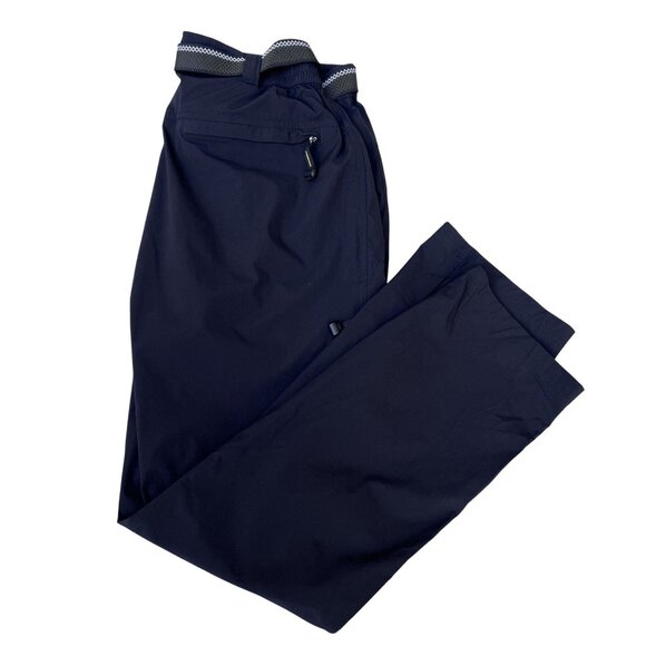 TRR Outdoor Sports Mens L Black Utility Pants Zip Pockets Belt Hiking Gorpcore - Picture 15 of 16